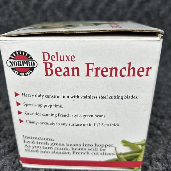 Norpro Deluxe Bean Frencher With Clamp French/Green/Slicer/Cutter Heavy Duty NEW - Picture 4 of 5